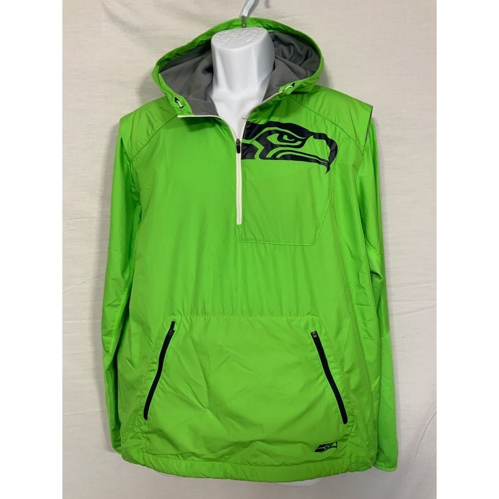 RARE NFL Onfield Apparel Nike Seattle‎ Seahawks Windbreaker size Medium